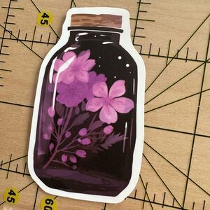 💜13/$13 +Bundle Sticker Sale | Aesthetic Flowers Waterproof Sticker